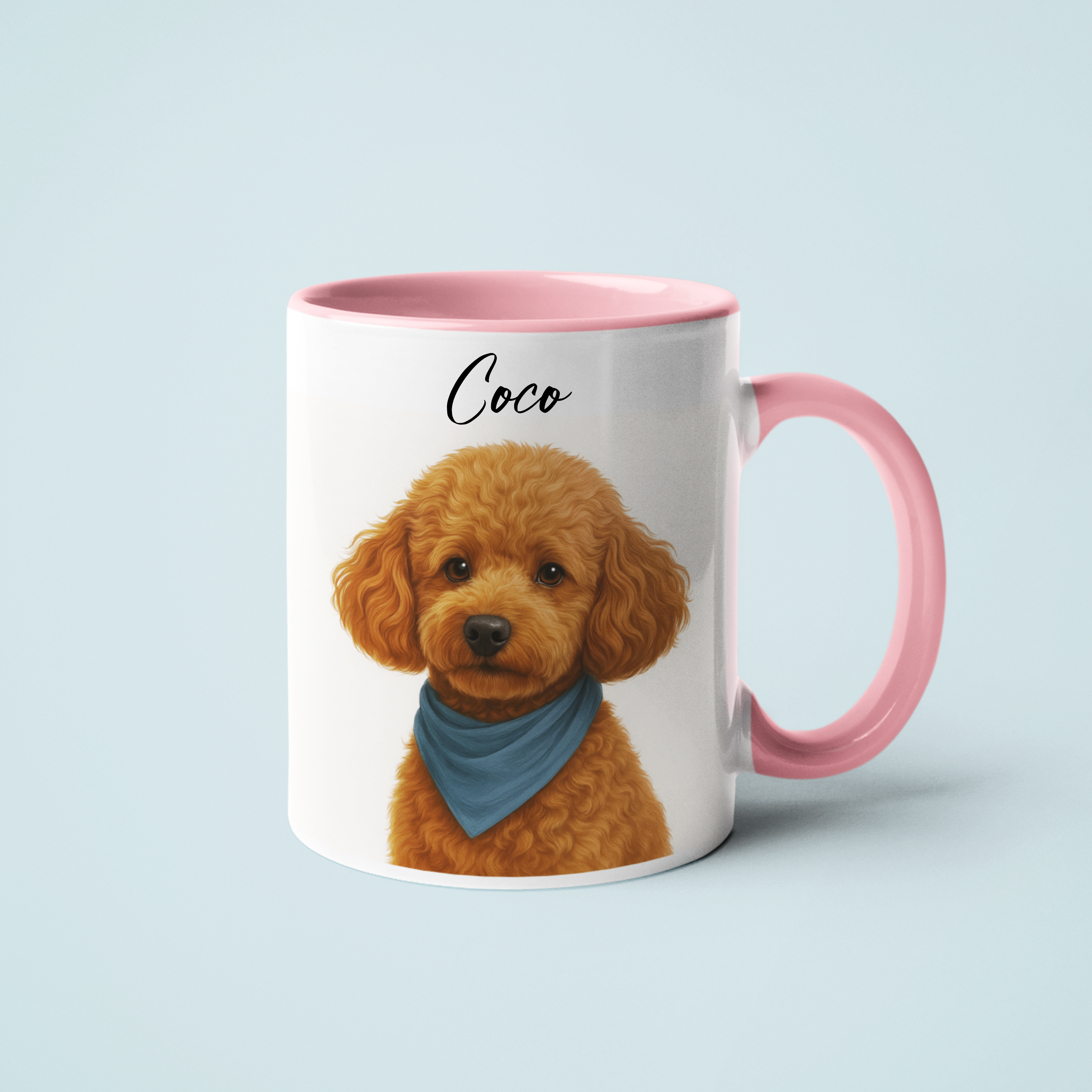 Taza ilustración realista personalizada