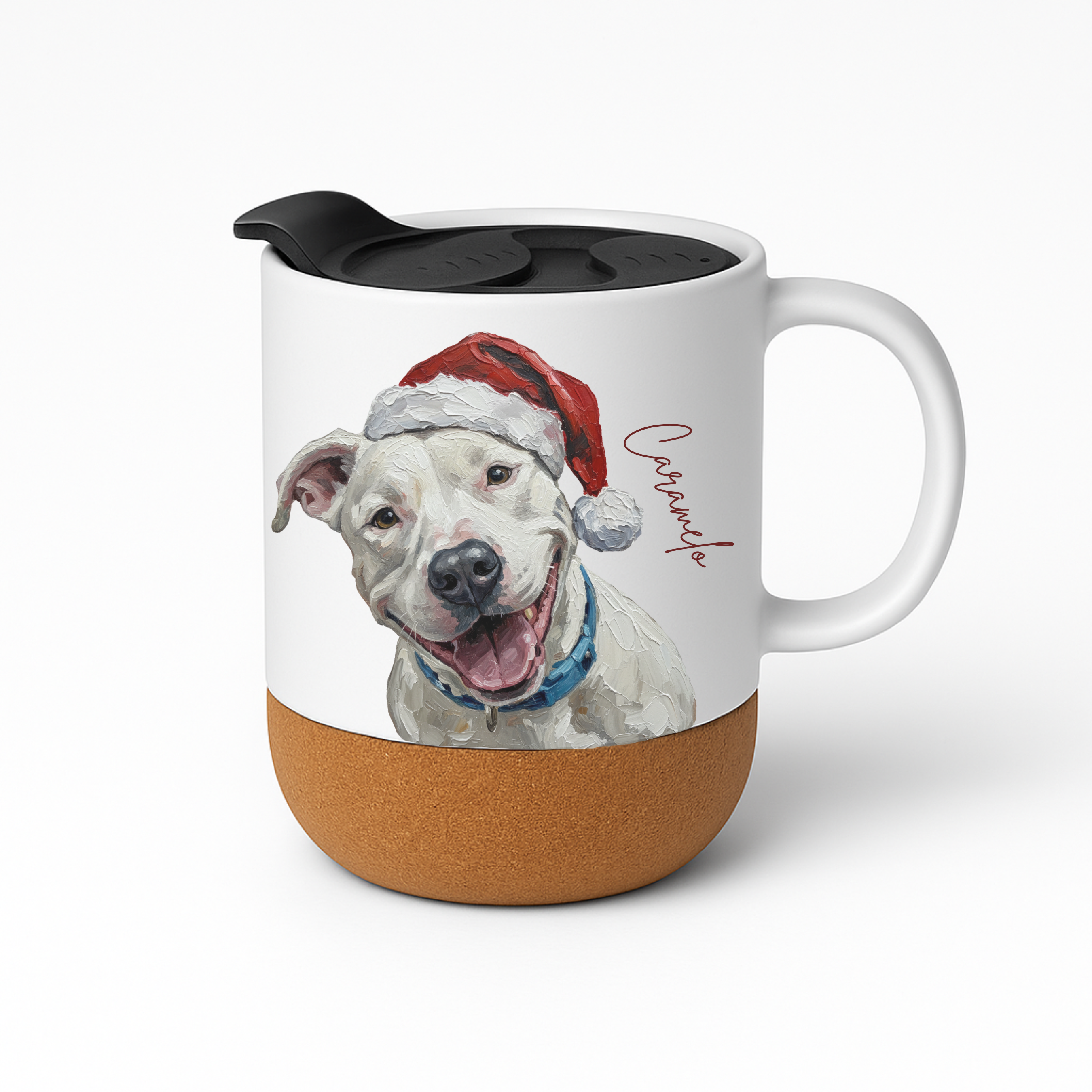 Taza con tapa ilustración Pinceladas