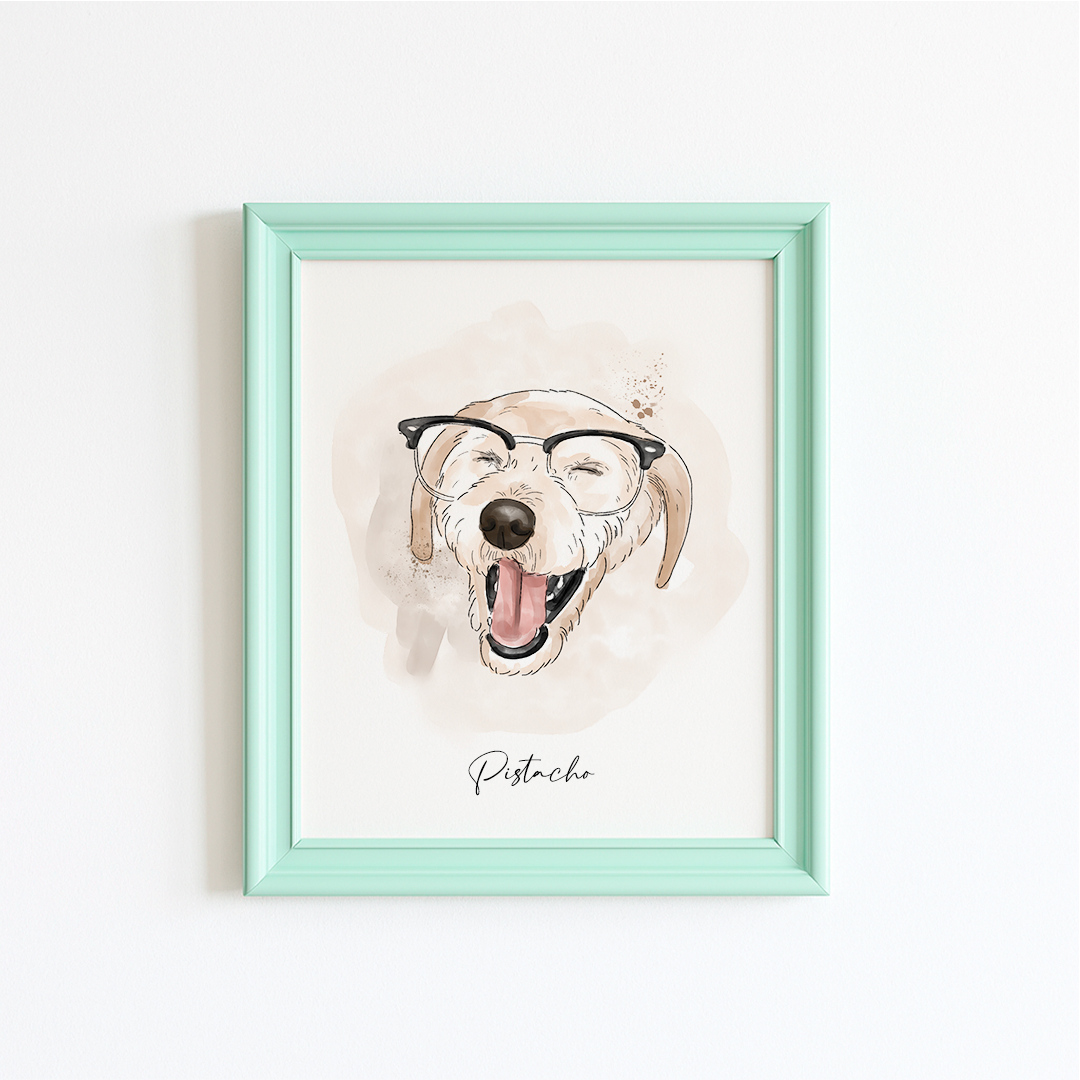 Ilustración Estilo Acuarela Retrato