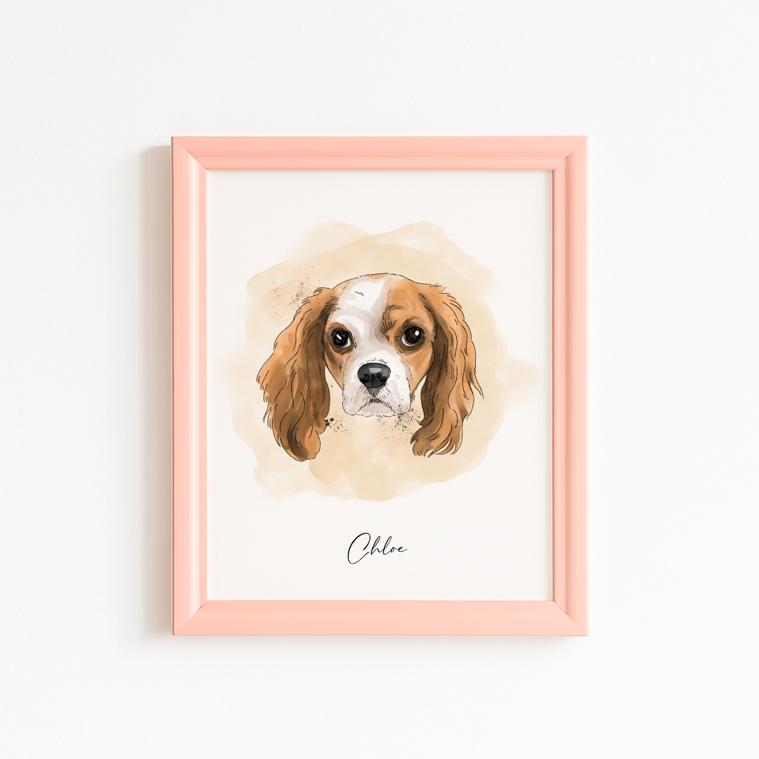 Ilustración Estilo Acuarela Retrato