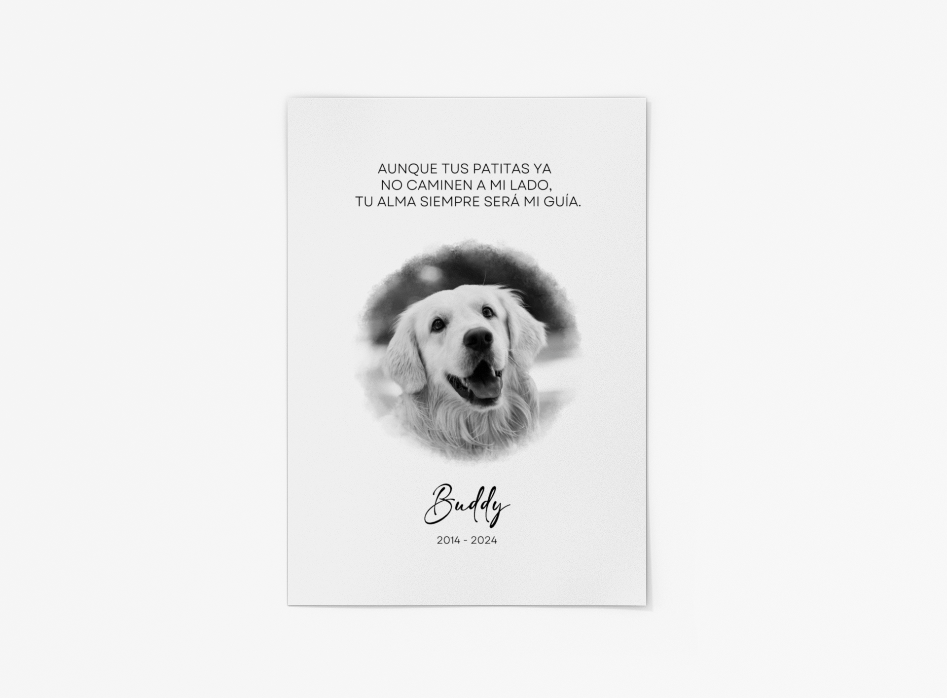 Impresión conmemorativa B&N