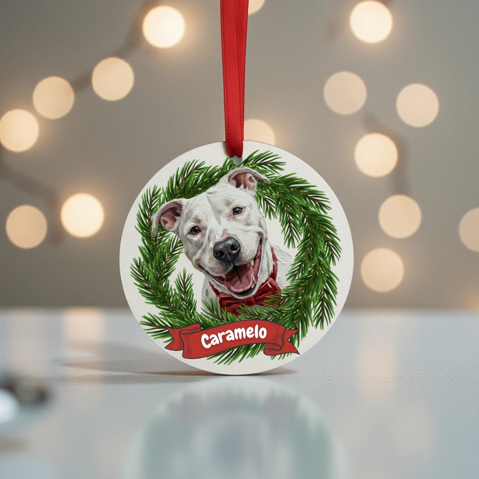 Adorno para árbol ilustración Pinceladas Corona