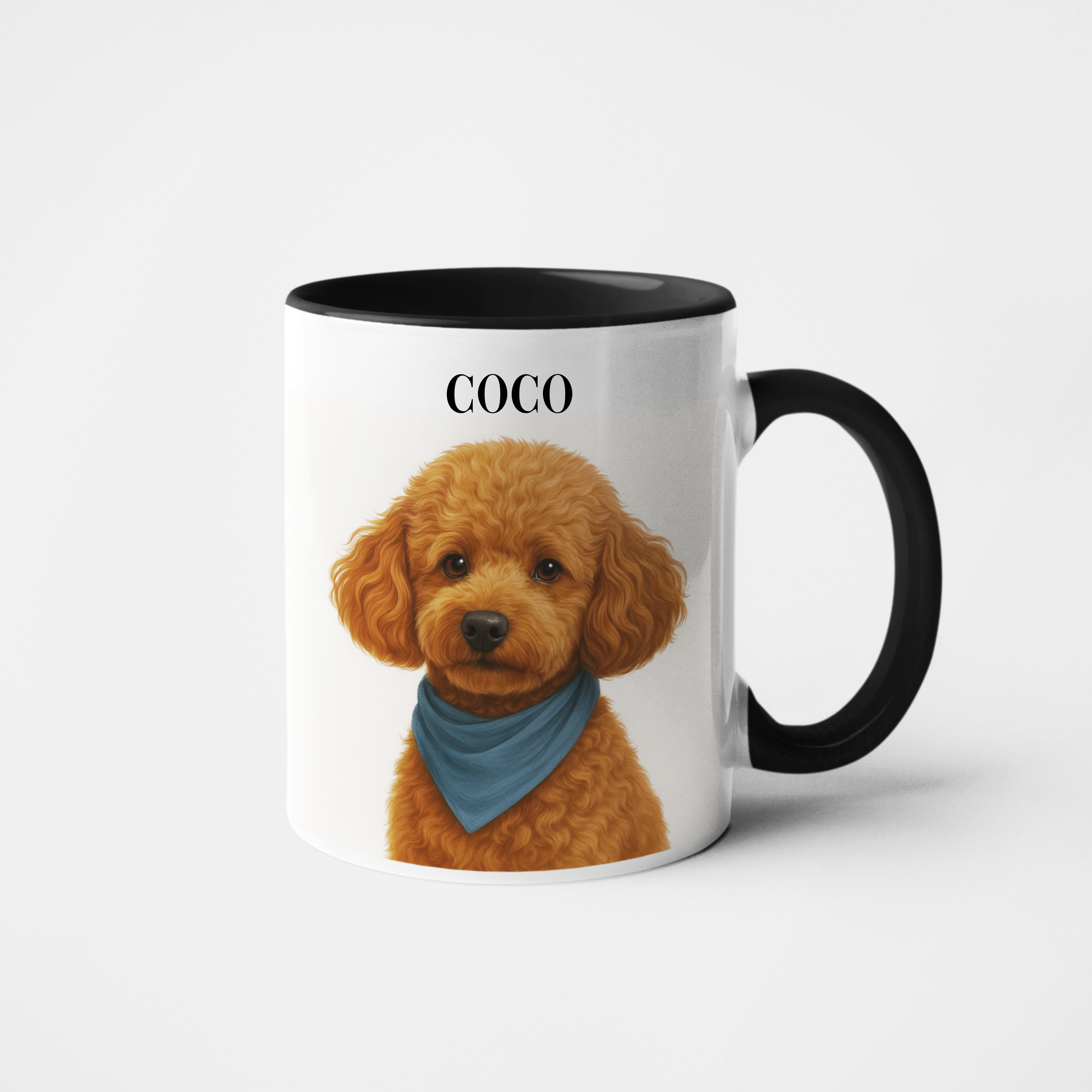 Taza ilustración realista personalizada
