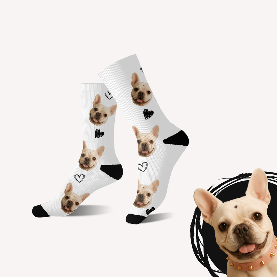 Calcetines personalizados corazones