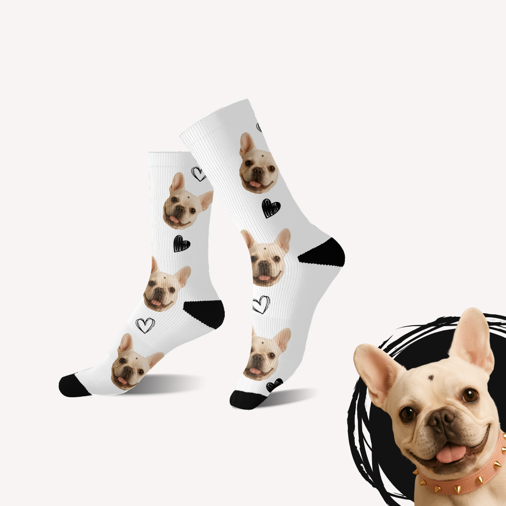 Calcetines personalizados corazones