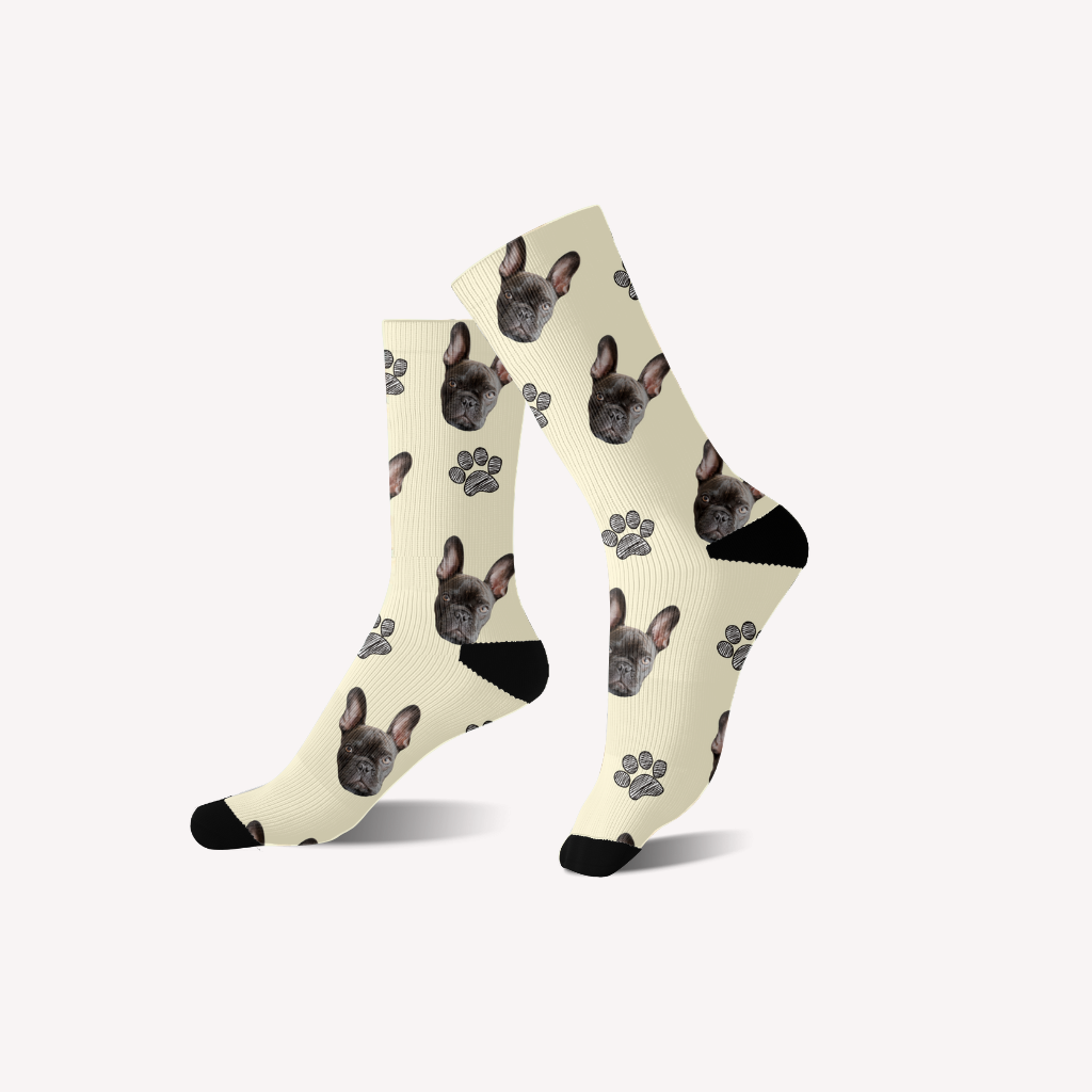 Calcetines personalizados huellas