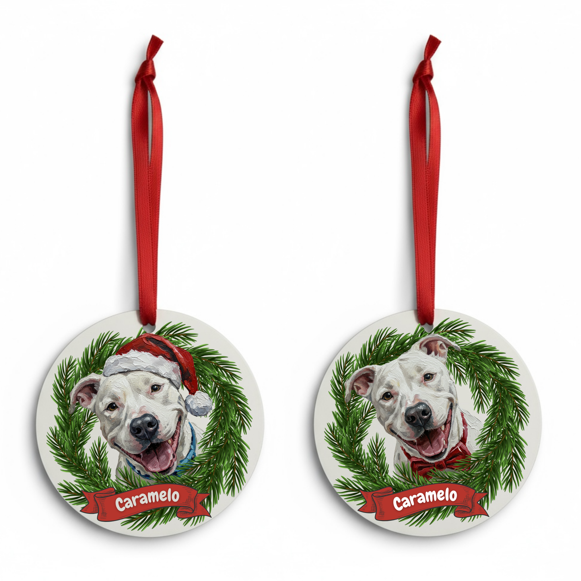 Adorno para árbol ilustración Pinceladas Corona