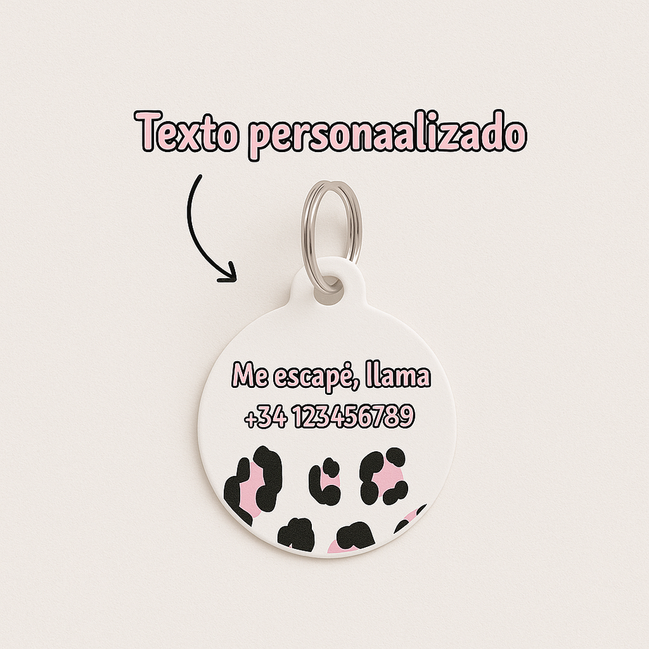 Chapa identificativa Animal Print