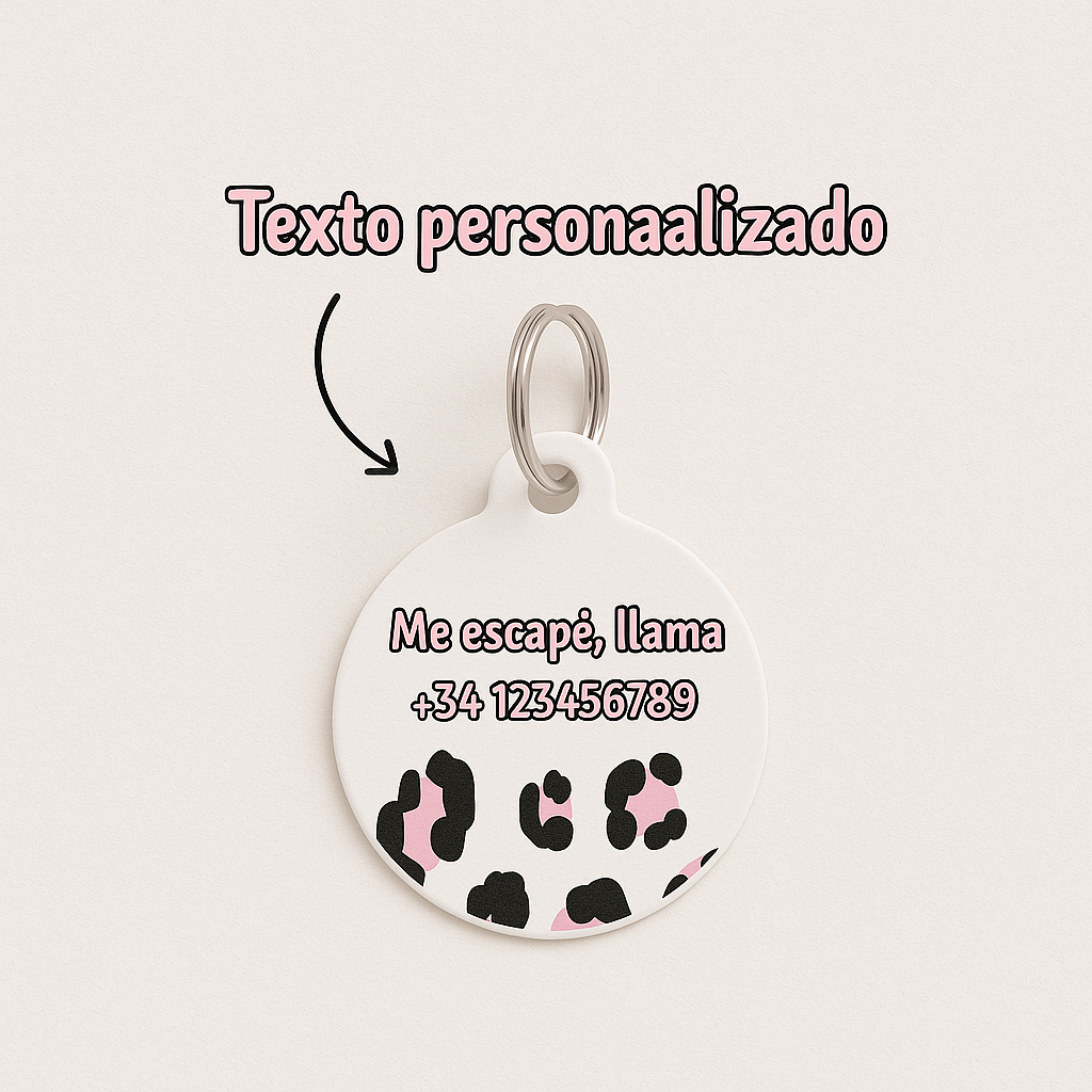 Chapa identificativa Animal Print
