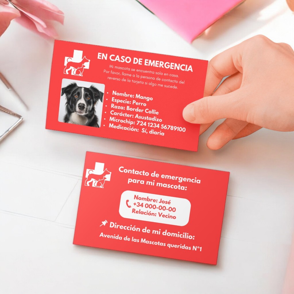 Tarjeta de emergencia + 1 GRATIS