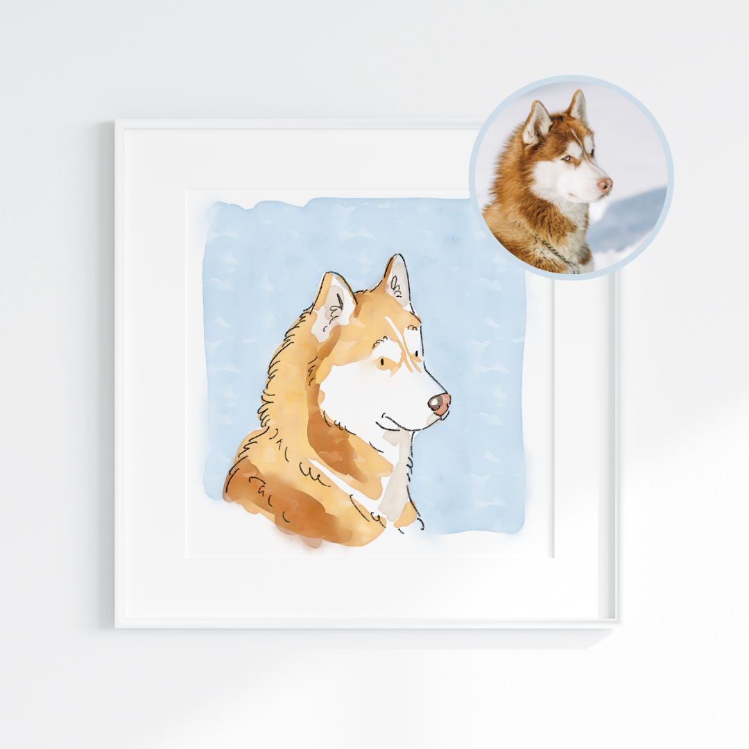 Ilustración Acuarela Storybook Retrato