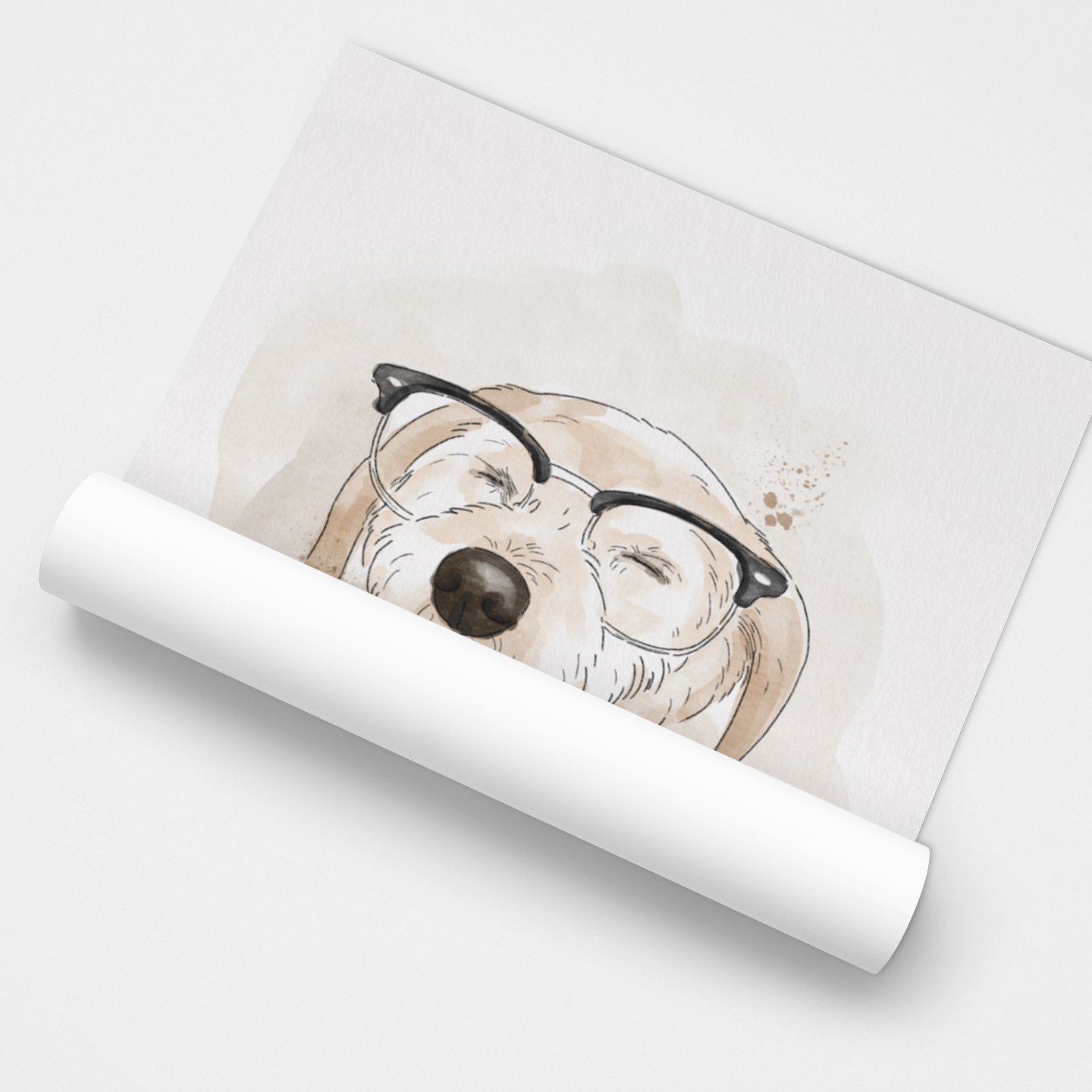 Ilustración Estilo Acuarela Retrato
