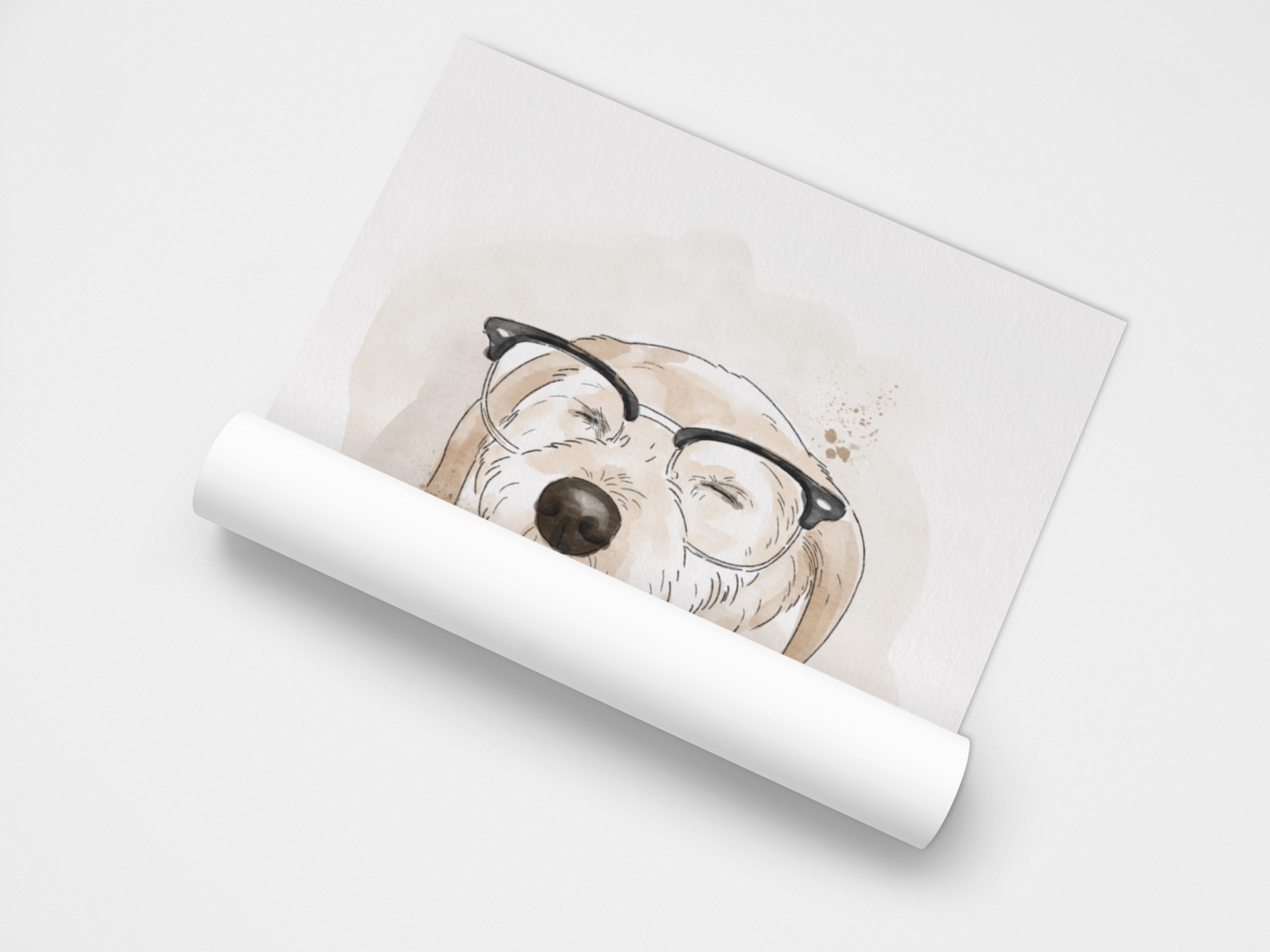 Ilustración Estilo Acuarela Retrato