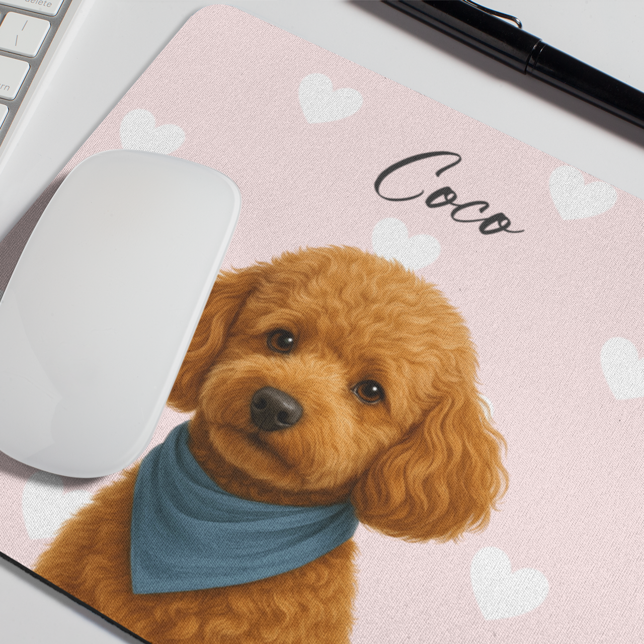 Mouse pad ilustración retro