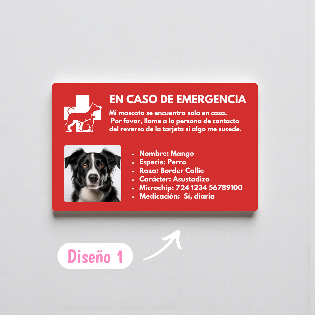 Tarjeta de emergencia + 1 GRATIS