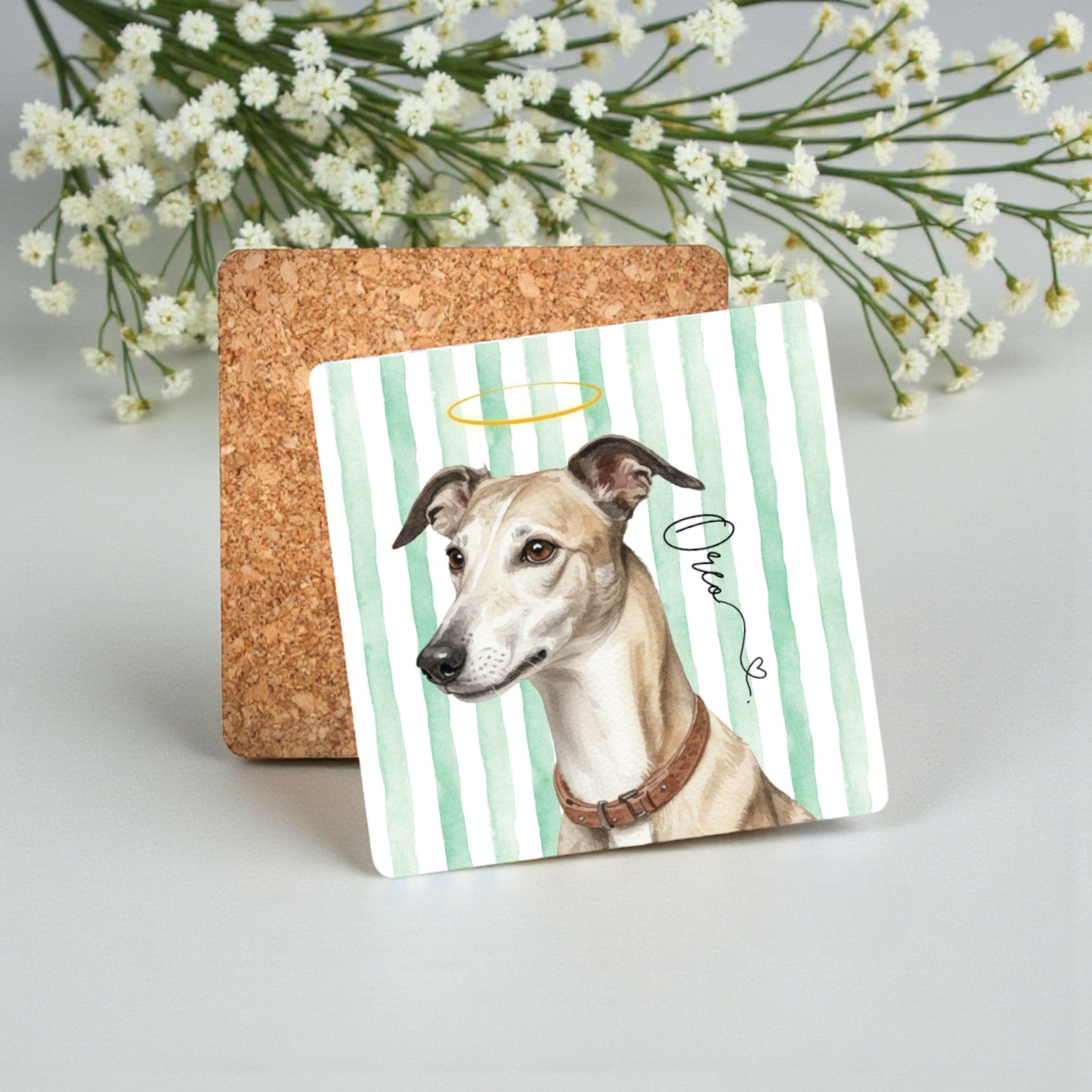 Pack 4 posavasos Ilustración Tramas
