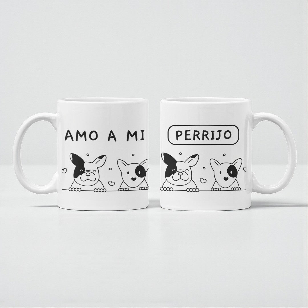 Taza "Amo a mi perriijo"